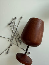 Load image into Gallery viewer, Teak Brass Cup Goblet Denmark Brostrom Design 1960s Danish Modern