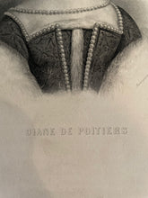 Load image into Gallery viewer, Antique Etching of Diane de Poitiers