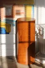 Load image into Gallery viewer, Tall Mid Century Danish Modern Round Circular Teak Drum Table / Display Pedestal