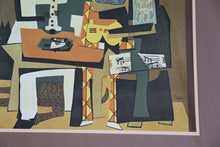 Load image into Gallery viewer, Framed Three Musicians print by Pablo Picasso
