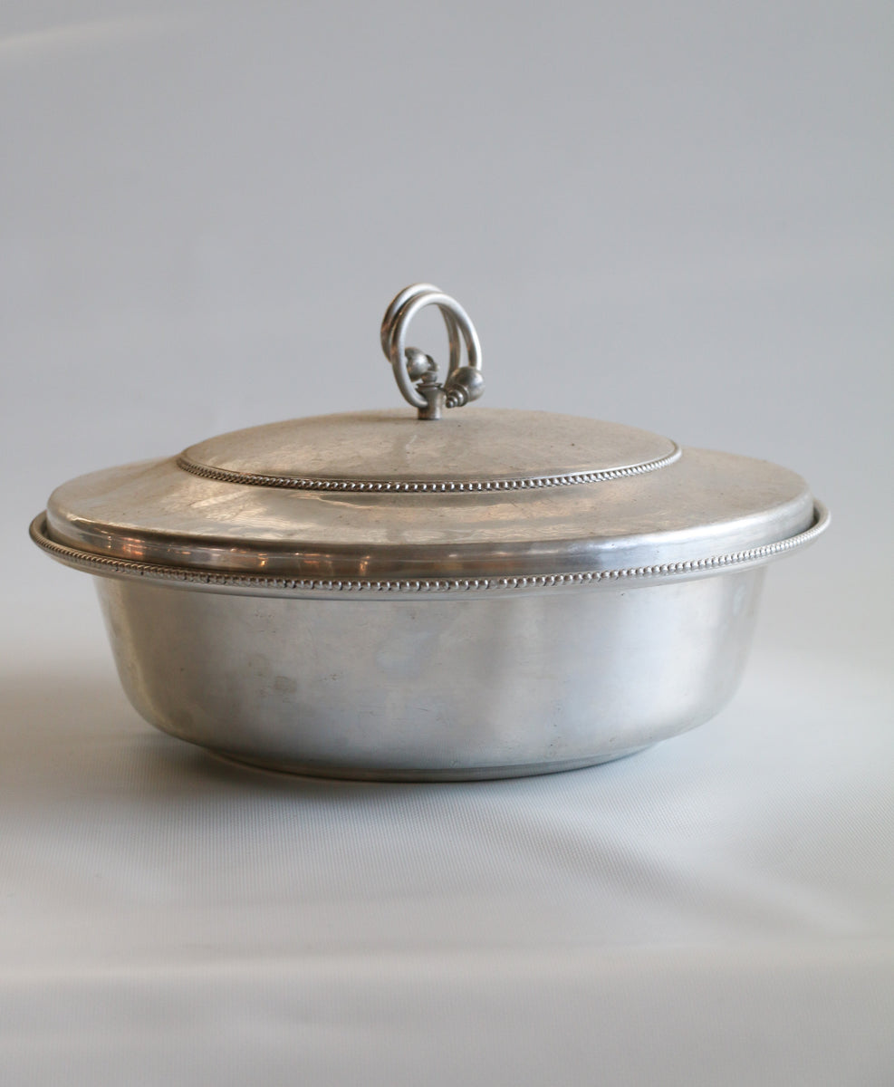 Vintage B W Buenilum Hammered Aluminum Hammered Serving Dish