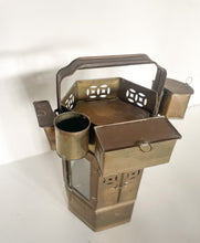 Load image into Gallery viewer, Antique Asian Street Food Brass Noodle Cart Tiffin Box with Accessories