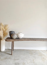 Load image into Gallery viewer, Antique Slab Pegged Work Table / Console