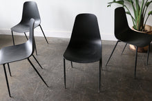 Load image into Gallery viewer, Set of Four Svelti Pure Black Dining Chairs