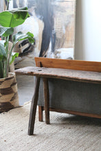 Load image into Gallery viewer, Antique Slab Pegged Work Table / Console