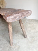 Load image into Gallery viewer, Antique Slab Pegged Work Table / Console