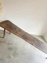 Load image into Gallery viewer, Antique Slab Pegged Work Table / Console