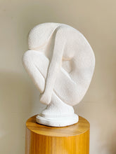 Load image into Gallery viewer, Mid Century Vintage Abstract Female Nude Study in White Plaster Unsigned.