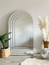 Load image into Gallery viewer, Arched Art Deco Mirror from W. & J. Sloane