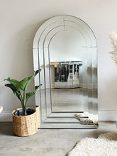 Load image into Gallery viewer, Arched Art Deco Mirror from W. & J. Sloane