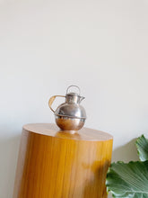 Load image into Gallery viewer, Vintage EGW & S Art Deco Guernsey Pot / Jug 6/3 Silverplate and Wicker Handle Serveware
