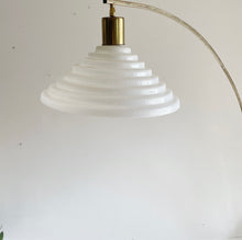 Load image into Gallery viewer, Vintage Italian Harvey Guzzini Style Brass & Carrara Marble Arc Floor Lamp