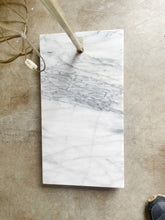 Load image into Gallery viewer, Vintage Italian Harvey Guzzini Style Brass & Carrara Marble Arc Floor Lamp