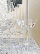 Load image into Gallery viewer, Set of 4 Crystal Coupe Glasses