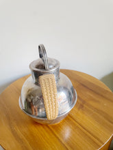 Load image into Gallery viewer, Vintage EGW & S Art Deco Guernsey Pot / Jug 6/3 Silverplate and Wicker Handle Serveware