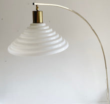 Load image into Gallery viewer, Vintage Italian Harvey Guzzini Style Brass & Carrara Marble Arc Floor Lamp