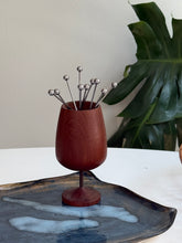Load image into Gallery viewer, Teak Brass Cup Goblet Denmark Brostrom Design 1960s Danish Modern
