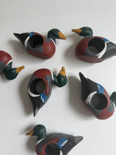 Load image into Gallery viewer, Set of 6 Wooden Mallard Duck Napkin Holders
