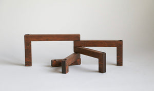 Wooden Handmade Mid Century Modern Candelabra