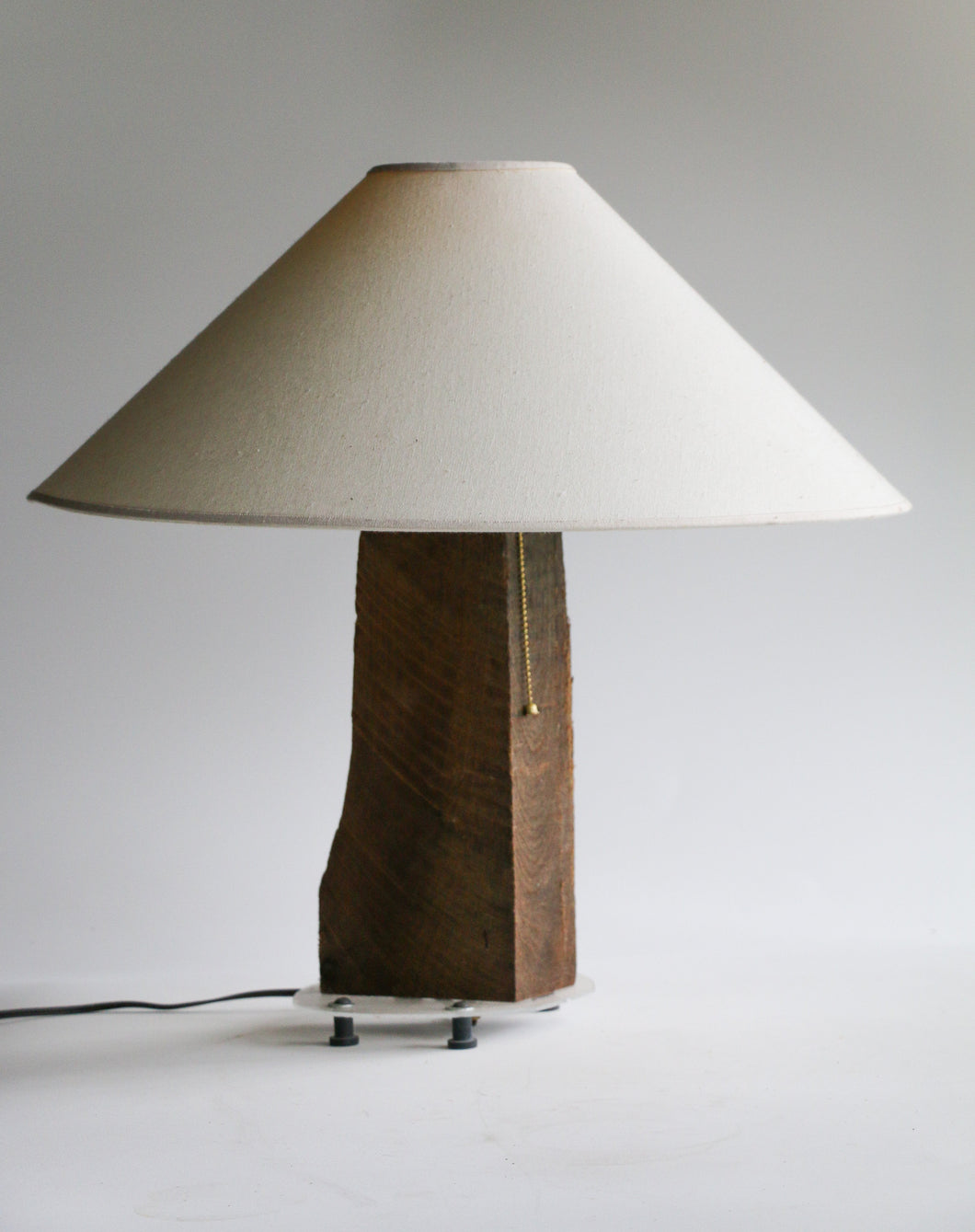 Handmade Live Edge Wooden Table Lamp by Lee Mumford