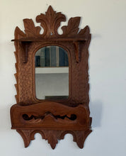 Load image into Gallery viewer, Antique Victorian Eastlake-Style Carved Walnut Wall Mirror
