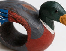 Load image into Gallery viewer, Set of 6 Wooden Mallard Duck Napkin Holders
