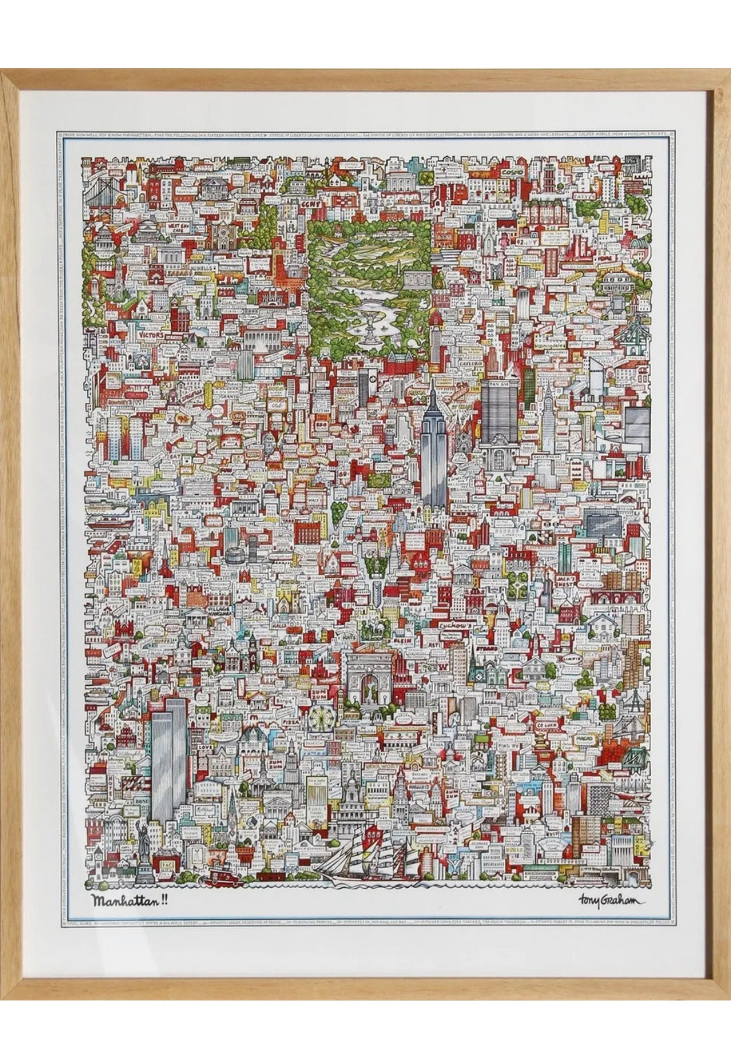 Manhattan!!, Tony Graham Poster
