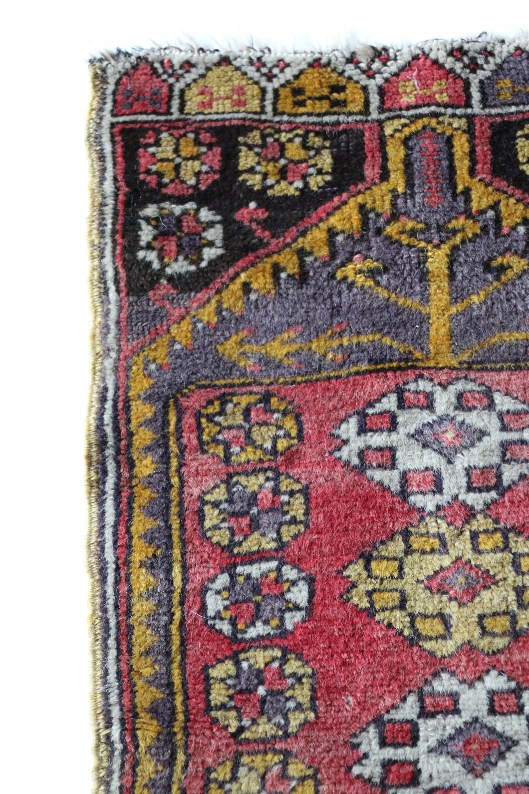 Vintage Hand-knotted Wool Rug