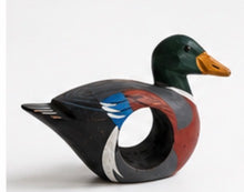 Load image into Gallery viewer, Set of 6 Wooden Mallard Duck Napkin Holders
