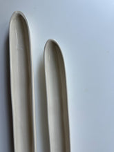 Load image into Gallery viewer, Pair of Carnevale McCarty of Memphis Signed White Pottery 16" Olive Trays / Boat Dish
