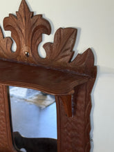 Load image into Gallery viewer, Antique Victorian Eastlake-Style Carved Walnut Wall Mirror
