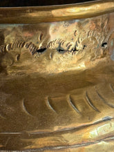 Load image into Gallery viewer, Etched Brass Vase// Planter
