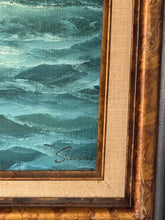 Load image into Gallery viewer, Vintage Seascape Oil Painting

