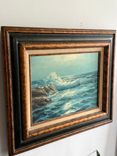 Load image into Gallery viewer, Vintage Seascape Oil Painting
