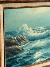 Load image into Gallery viewer, Vintage Seascape Oil Painting
