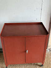 Load image into Gallery viewer, Vintage Heavy Duty Industrial Rolling Cabinet // Bar Cart

