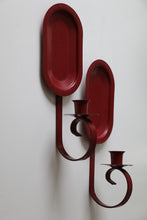 Load image into Gallery viewer, Pair of Red Sconces
