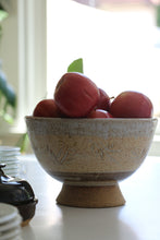 Load image into Gallery viewer, Handmade Ceramic Pedestal Fruit Bowl
