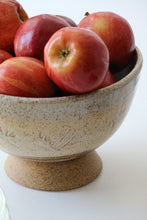Load image into Gallery viewer, Handmade Ceramic Pedestal Fruit Bowl
