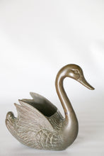 Load image into Gallery viewer, Brass Swan Planter
