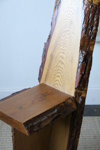 Handmade Rustic Live Slab Chair