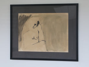Vintage Signed Original Ink Painting