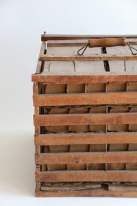 Antique Wooden Egg Crate