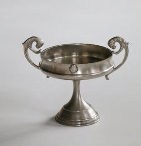 Art Deco silver pedestal bowl