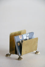 Load image into Gallery viewer, Brass Clawfooted Business card Holder
