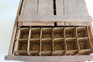 Antique Wooden Egg Crate