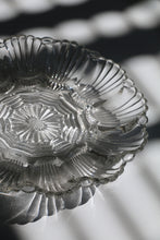 Load image into Gallery viewer, Vintage Anchor Hocking Glass Deviled Egg Plate #896 | Wave/Fan Pattern | Scalloped Edge | 12 Eggs | 10&quot; Diameter
