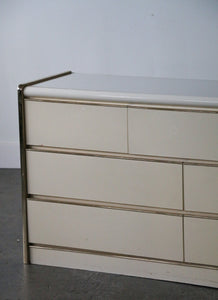 1980's Karl Springer Style Low Boy Dresser
