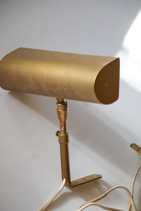 Vintage Brass Plug In Picture Lamp