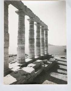 Vintage Black & White Photograph of Greece 12in x 16in